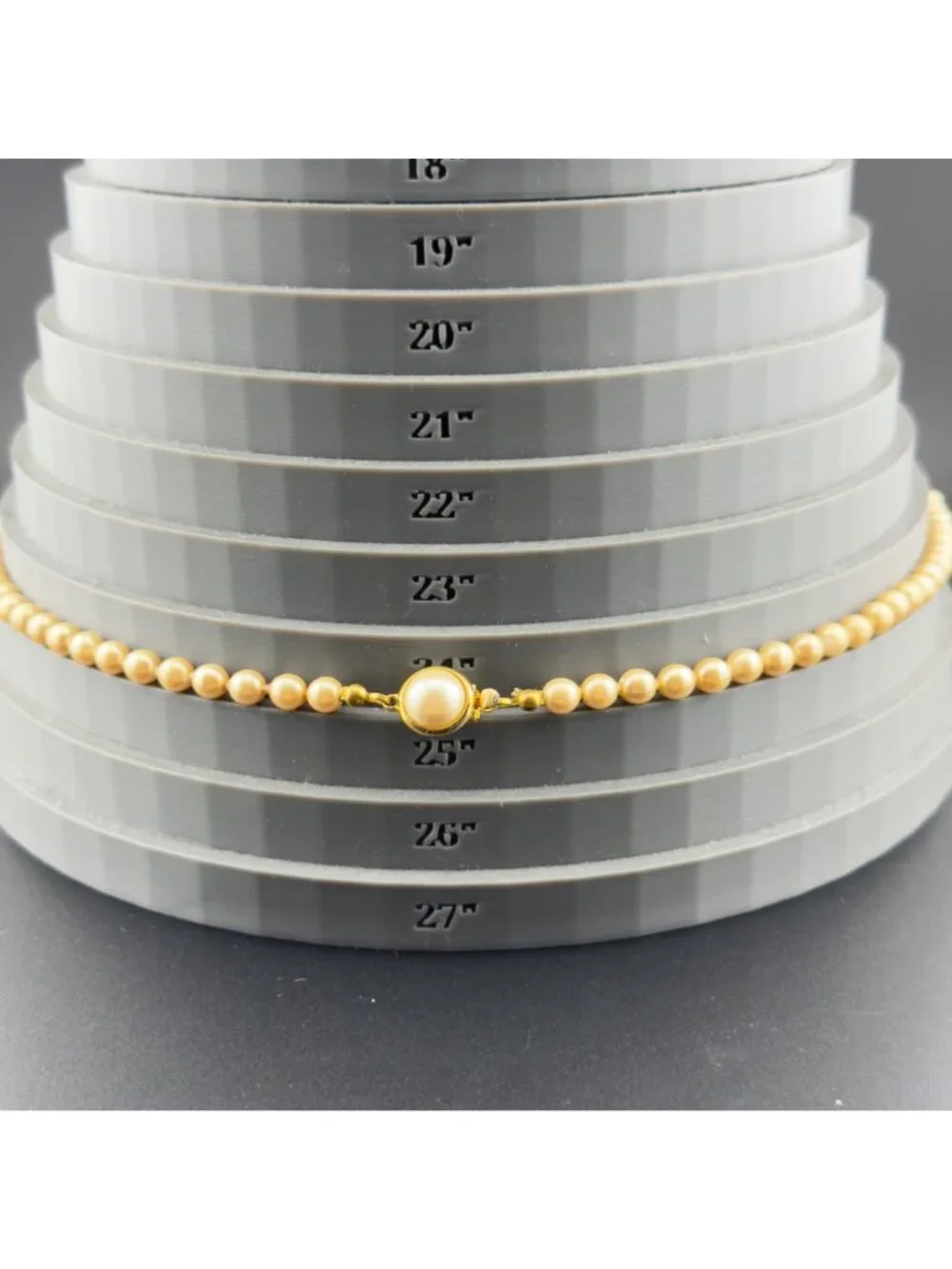 Vintage Faux Pearl Necklace Grape Leaf Rhinestone Pendant 25